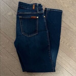 7 For All Mankind Dark Indigo Skinny Jeans